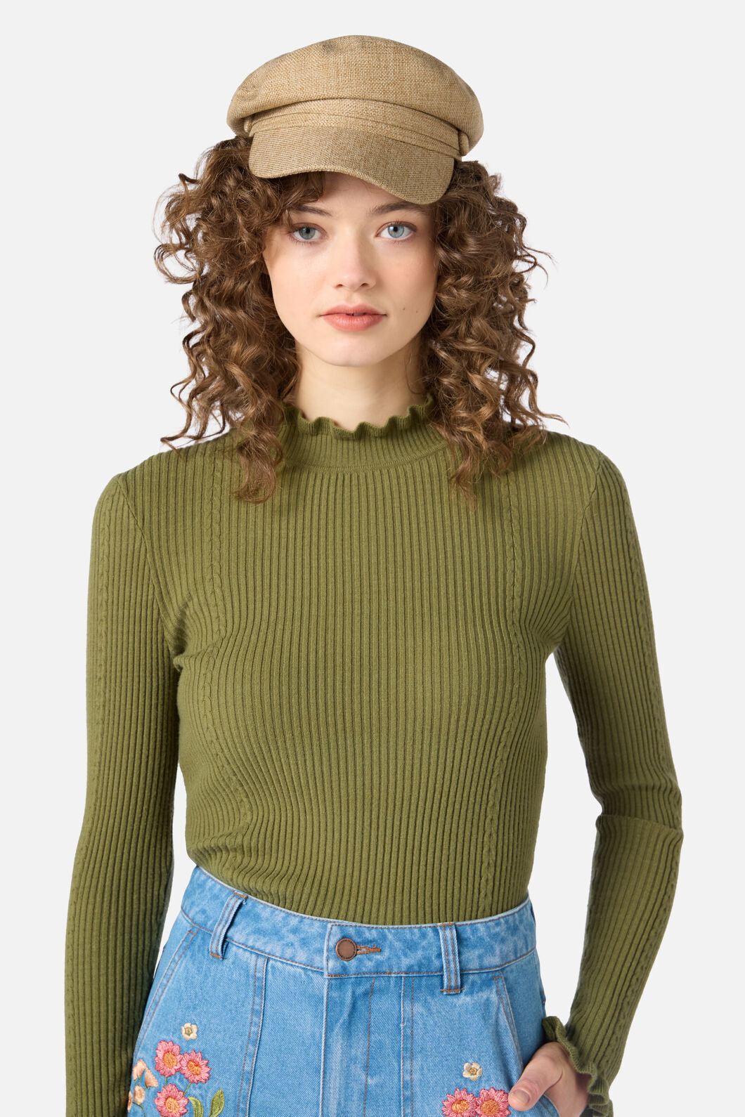 Princess Highway - Tan Button Page Hat - tan