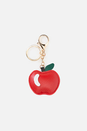 Princess Highway - Apple PU Bag Charm - red