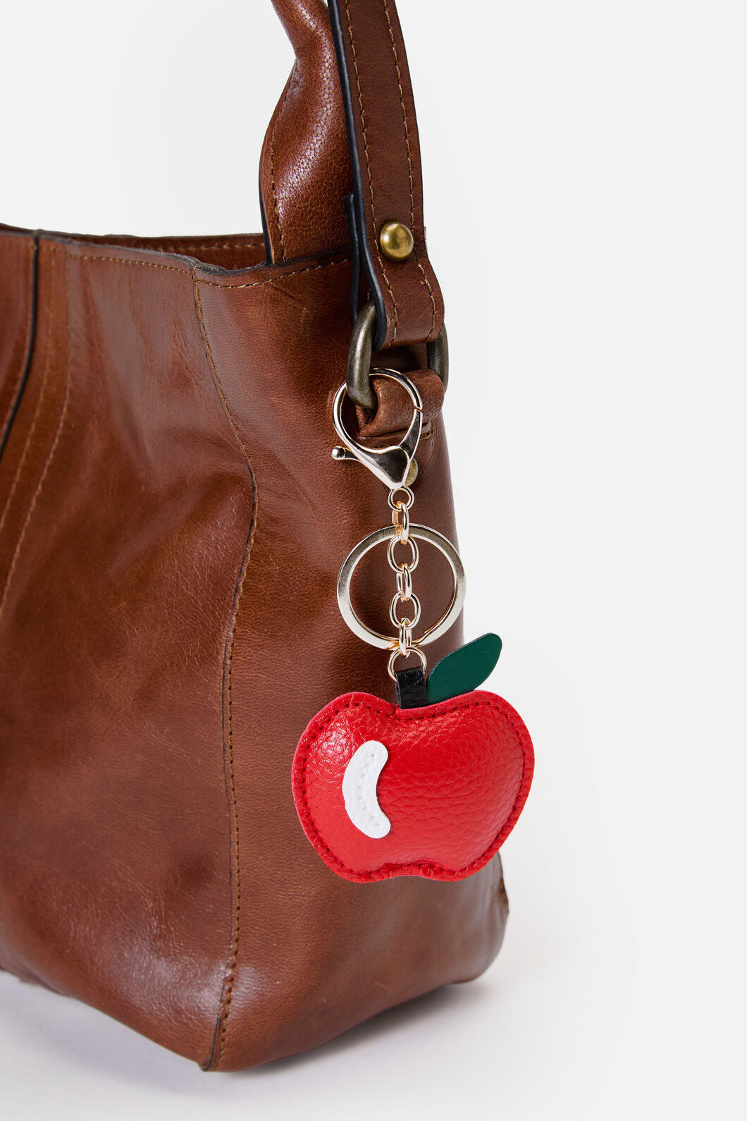 Princess Highway - Apple PU Bag Charm - red