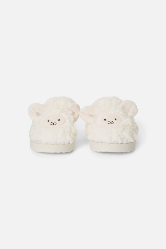 Princess Highway - Sheep Slippers - white