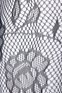 Princess Highway - Black Flower Fishnet Tights - black