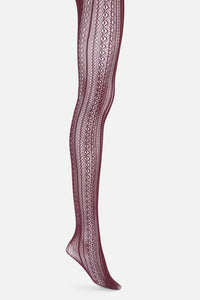 Princess Highway - Plum Lacey Tights - plum