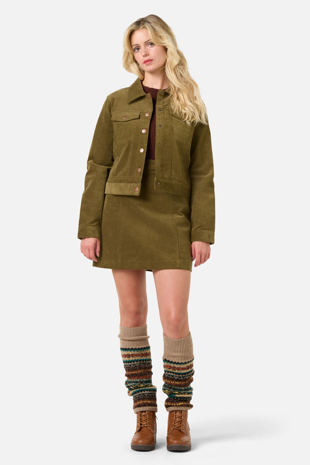 Princess Highway - Tan Nordic Leg Warmers - tan