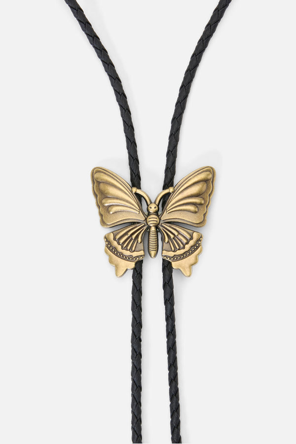 Princess Highway - Butterfly Bolo Tie - black