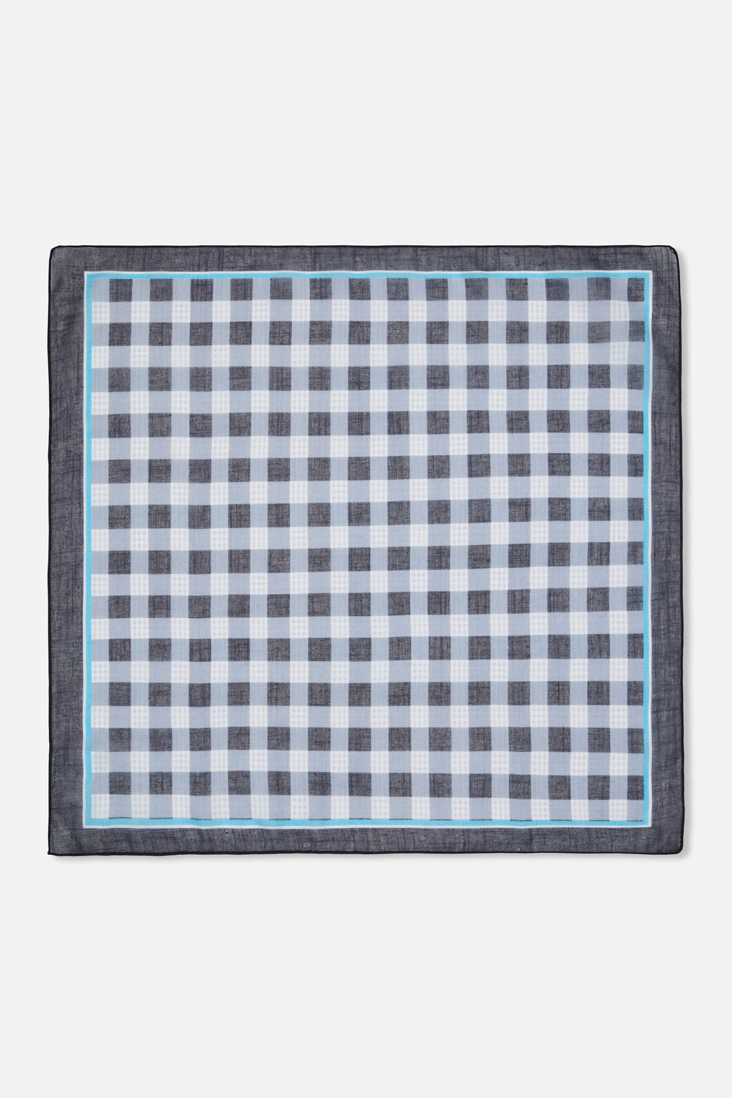 Princess Highway - Navy Check Small Scarf - navy