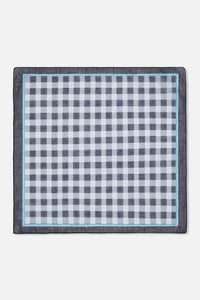 Princess Highway - Navy Check Small Scarf - navy