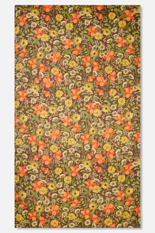 Princess Highway - Gloria Floral Soft Scarf - chocolate