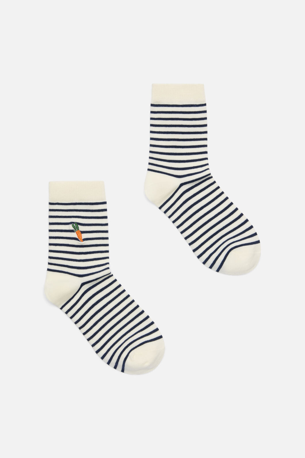 Princess Highway - Carrot Striped Sock - cream