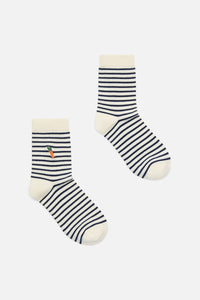 Princess Highway - Carrot Striped Sock - cream