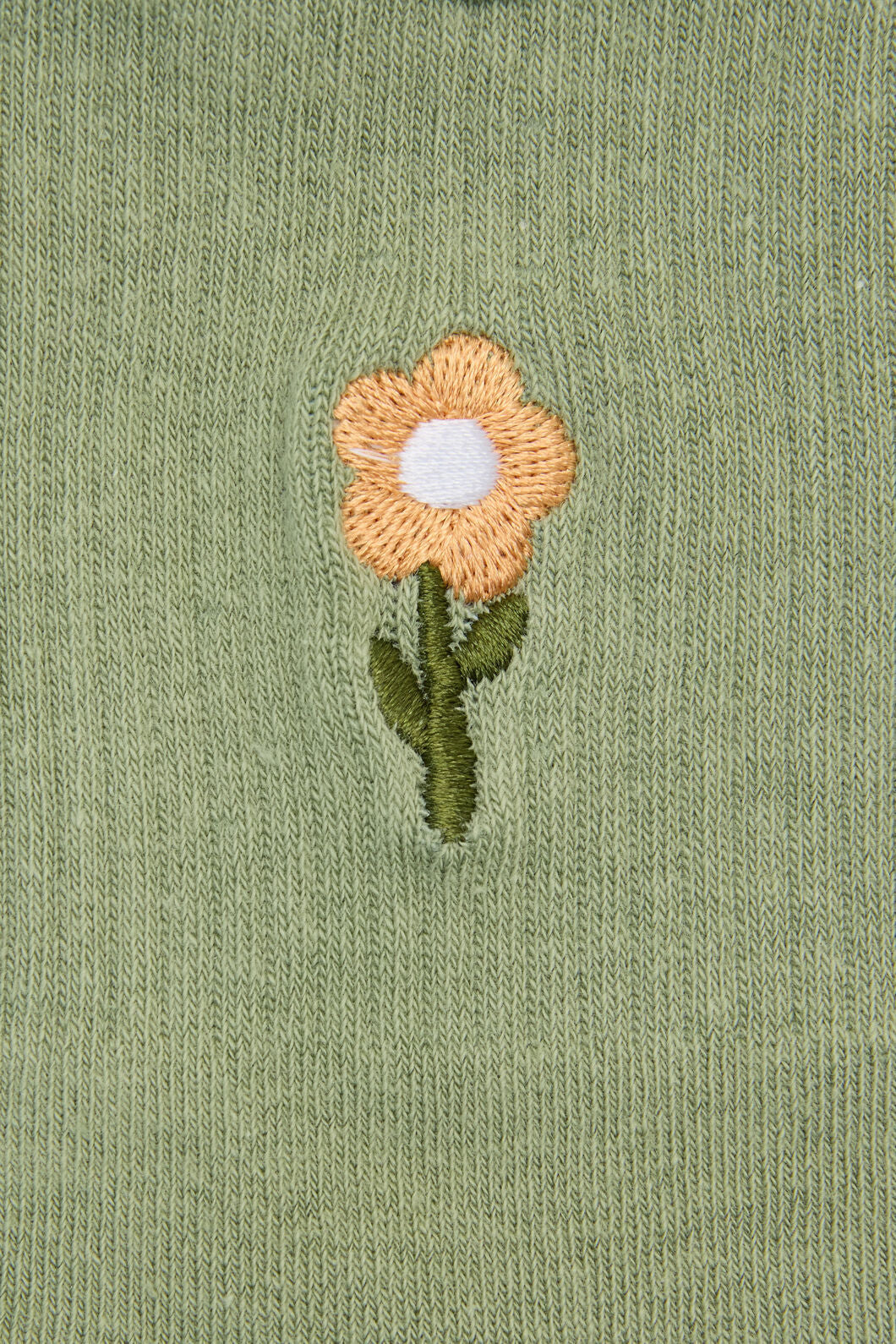 Princess Highway - Mint Embroidered Daisy Sock - mint
