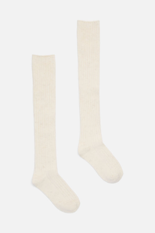 Princess Highway - Cream Long Rib Sock - cream