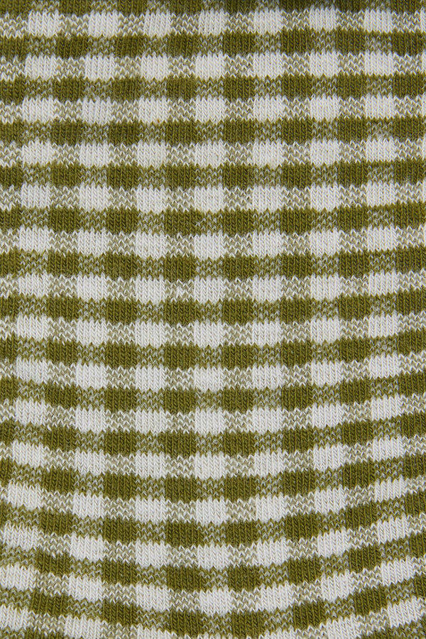 Princess Highway - Olive Check Ankle Sock - olive