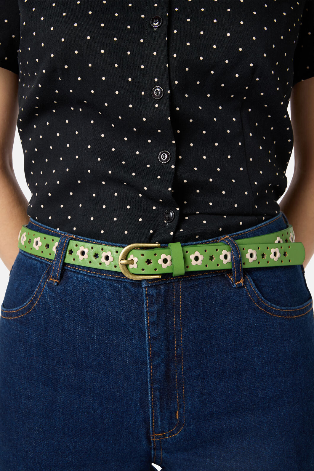 Princess Highway - Green Daisy Belt - green