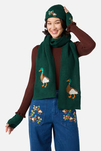 Princess Highway - Duck Embroidered Gloves - green