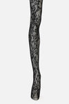 Princess Highway - Black Flower Tights - black