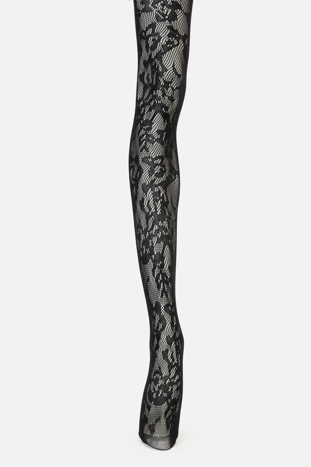 Princess Highway - Black Flower Tights - black