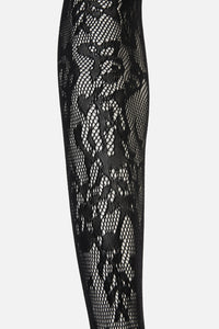 Princess Highway - Black Flower Tights - black