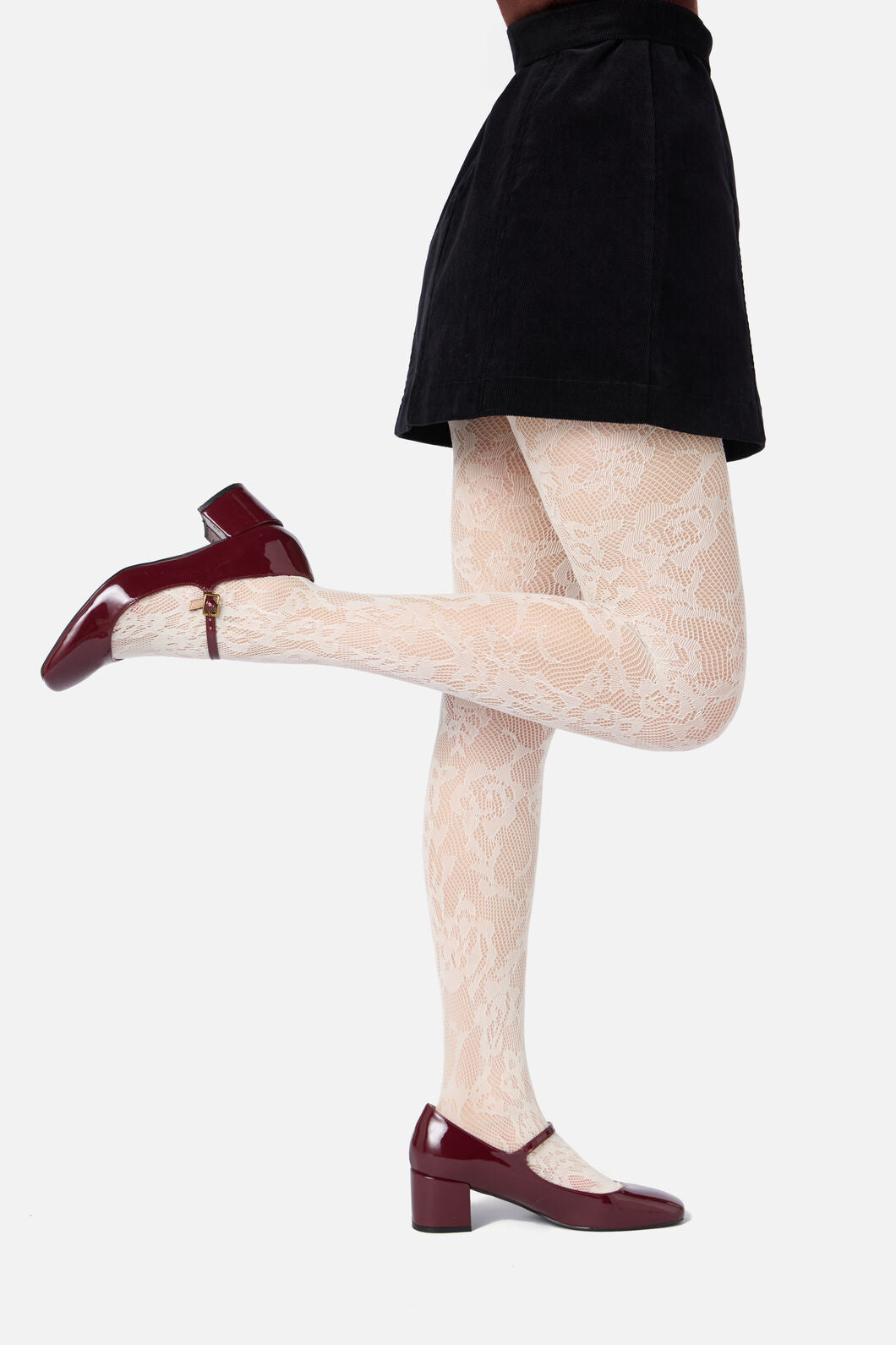 Princess Highway - Cream Flower Tights - cream