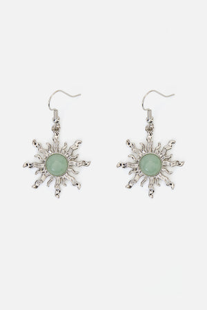 Princess Highway - Mint Sun Earrings - silver