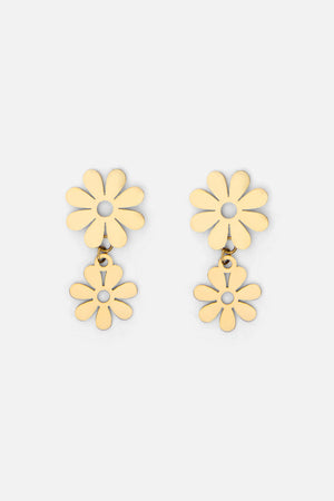 Princess Highway - Sixties Daisy Earrings - gold