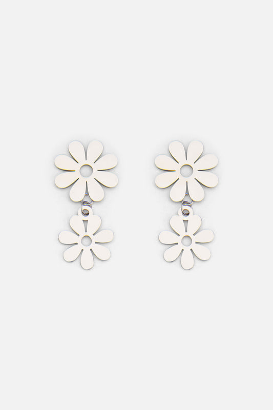 Princess Highway - Sixties Daisy Earrings - silver