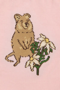 Princess Highway - Quokka Socks - pale-pink
