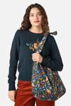 Princess Highway - Forest Owl Cord Tote Bag - teal