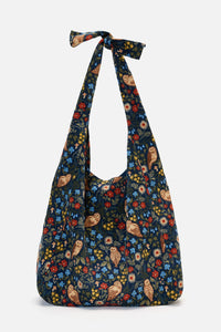 Princess Highway - Forest Owl Cord Tote Bag - teal