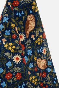 Princess Highway - Forest Owl Cord Tote Bag - teal
