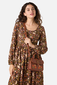 Princess Highway - Winter Floral Bag - chocolate