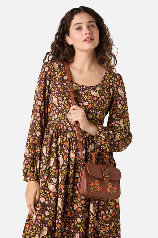 Princess Highway - Winter Floral Bag - chocolate