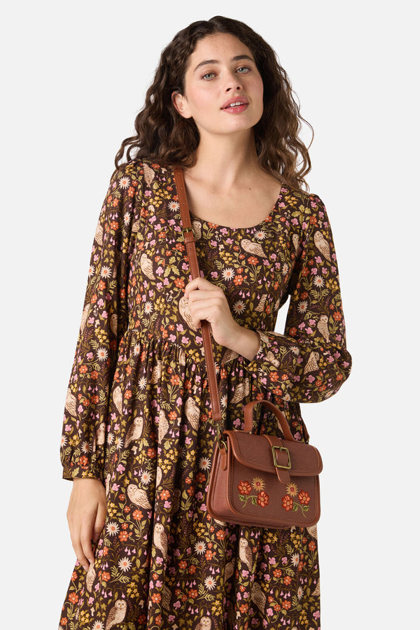 Princess Highway - Winter Floral Bag - chocolate