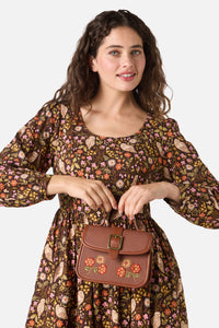 Princess Highway - Winter Floral Bag - chocolate