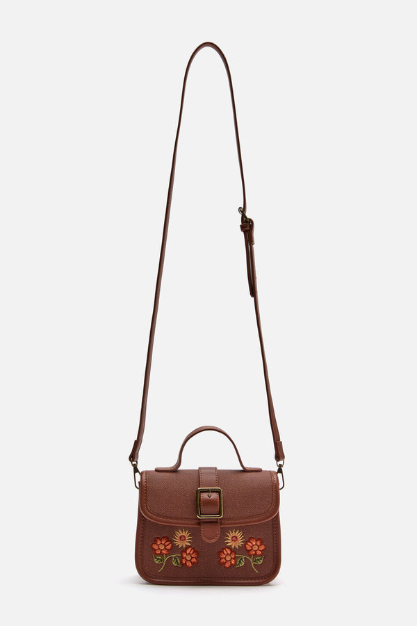 Princess Highway - Winter Floral Bag - chocolate