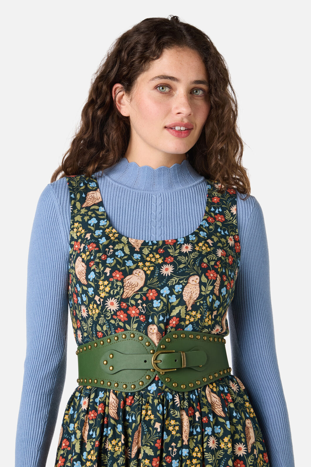 Princess Highway - Stud Waist Belt - olive