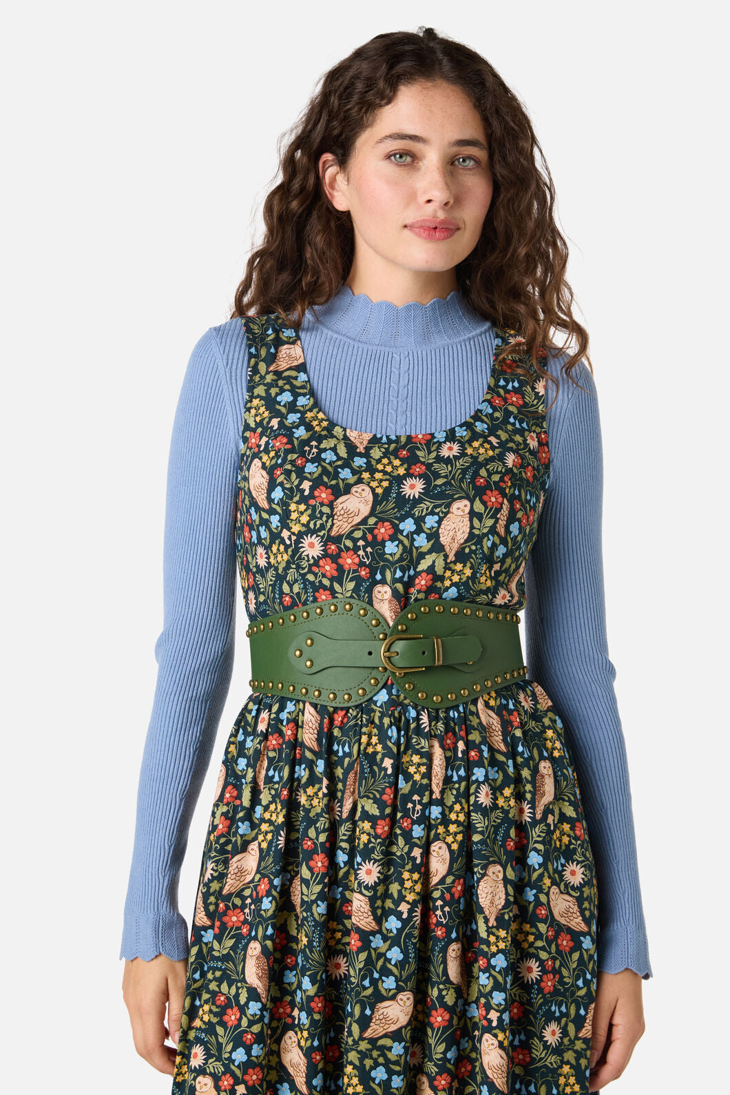 Princess Highway - Stud Waist Belt - olive