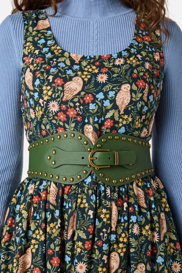 Princess Highway - Stud Waist Belt - olive