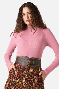 Princess Highway - Stud Waist Belt - chocolate