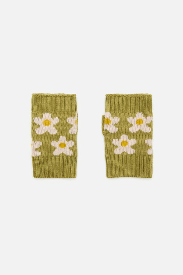 Princess Highway - Daisy Knit Gloves - green