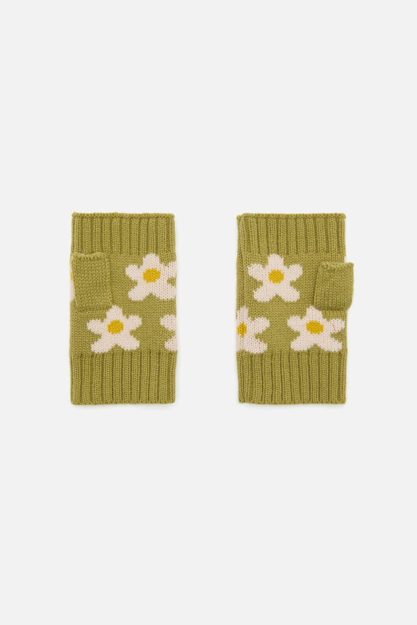 Princess Highway - Daisy Knit Gloves - green