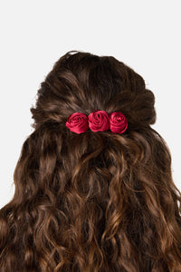 Princess Highway - Red Roses Barrette Hair Clip - red