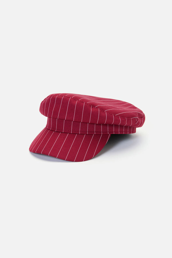 Princess Highway - Pinstripe Peak Cap - burgundy