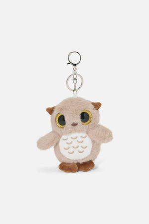 Princess Highway - Owl Bag Charm - tan