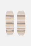 Princess Highway - Cream Striped Leg Warmers - cream
