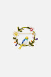 Princess Highway - Bird Wreath Brooch - multi