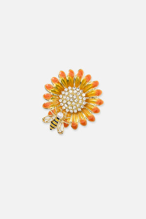 Princess Highway - Daisy & Bee Brooch - yellow