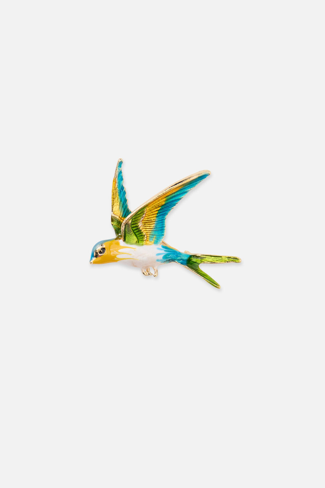Princess Highway - Enamel Bird Brooch - multi