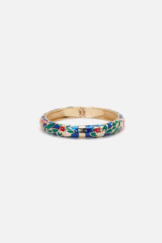 Princess Highway - Blue Floral Bangle - blue