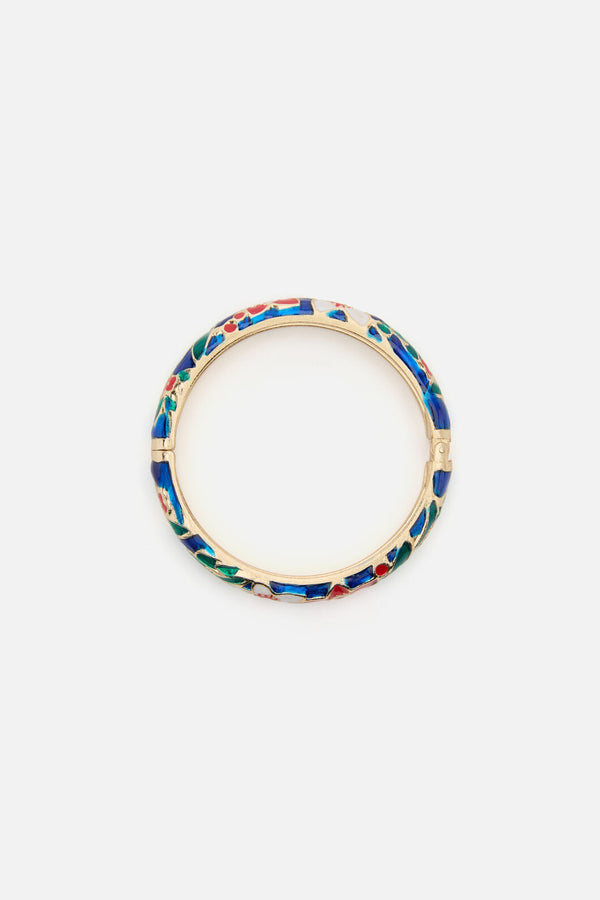 Princess Highway - Blue Floral Bangle - blue