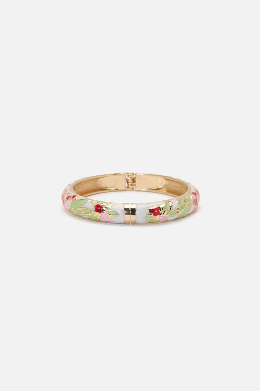 Princess Highway - Cream Floral Bangle - cream